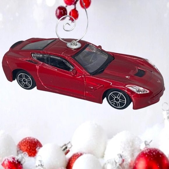 Corvette Stingray 1/43 Car 4.25" ONE OF A KIND Christmas Tree Ornament - Picture 2 of 4
